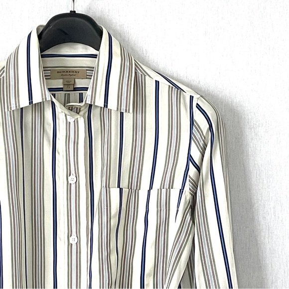 Burberry Striped Silk Shirt Dress - Picture 5 of 16